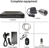 Système de caméra de sécurité sous-marine H.265 5MP POE avec disque dur de 1 To préinstallé, vision nocturne HD, accès à distance facile