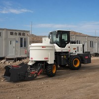 Camion malaxeur à béton autochargeur 92KW, mini mobile, haute efficacité, système entièrement hydraulique, boîte de vitesses de construction pour la construction routière