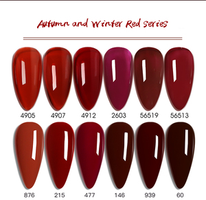 Automne et hiver rouge série pour 15 ml paillettes couleur brillant UV Gel <span class=keywords><strong>vernis</strong></span> à ongles <span class=keywords><strong>vernis</strong></span> manucure Nail Art Gel - Product Image 2