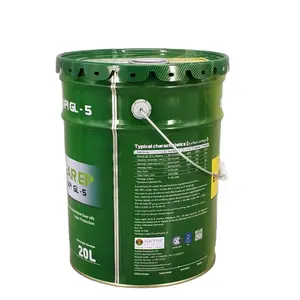 20L tin pail with RIEKE spout lid for oil lubricants paint 20kg printing bucket with metal handle and lug lid