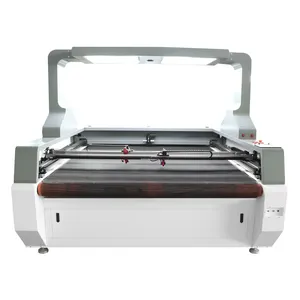 1612 2 Heads Clothing Co2 Laser Cutting Machine