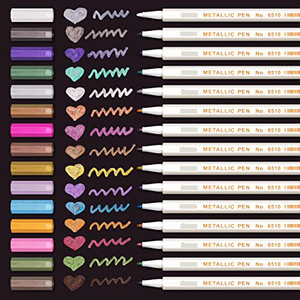 Marqueur de graffiti à base d'eau, couleur métallique, pointe fine, ensemble de marqueurs artistiques avec logo personnalisé - Product Image 5