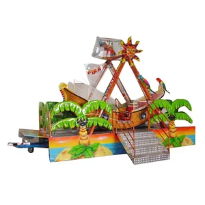 Indoor And Outdoor Portable Amusement Ride Trailer Electric Carnival Rides Park Rides Mini Pirate Ship