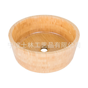 Lavabos y fregaderos de bambú para casas de huéspedes y hoteles que exhiben una belleza natural y rústica; servicios OEM/ODM disponibles. - Product Image 4