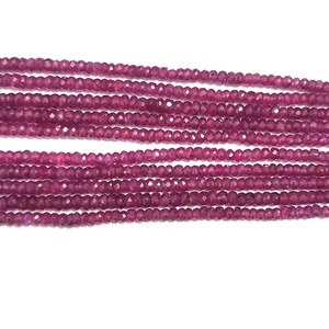 Phi tự nhiên <span class=keywords><strong>Ruby</strong></span> mặt rondelle hạt đối với trang sức làm 3-4mm chính hãng <span class=keywords><strong>Red</strong></span> <span class=keywords><strong>Ruby</strong></span> đá quý hạt tại cửa hàng giá bán buôn bây giờ - Product Image 4