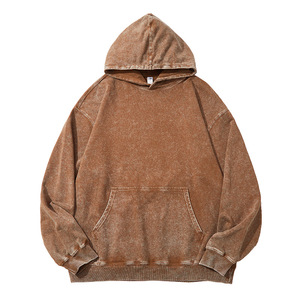 เสื้อฮู้ดดี้ผ้าฝ้ายแท้ 100% ซักแล้ว ทรงวินเทจ หนัก 500gsm ลายบาติก ซักแบบวินเทจ ปักลายปักนูน 3 มิติ แบบกำหนดเองได้ - Product Image 5