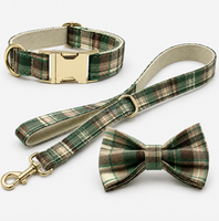 Collier pour chien MoMoPaw en polyester rembourré et réglable, motif écossais, pour l'automne et l'hiver – Accessoires pour animaux de compagnie