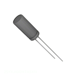 ตัวเก็บประจุรูผ่านรู100 uF 100 uF 20% 25V แบบเรเดียลตัวเก็บประจุ25YXJ100MTA5X11 - Product Image 1