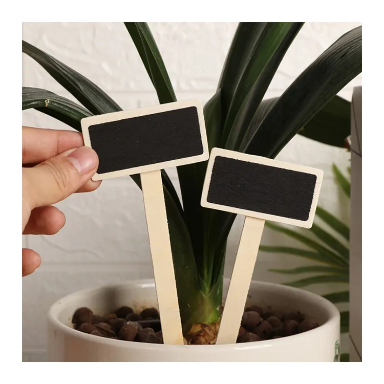 Hot sell wooden plant markers home decoration and garden tags name stakes for pot swith mini blackboard