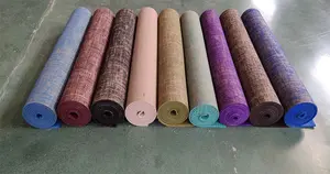 Großhandel custom druck jute yoga matte/anti slip dicken jute yoga matte mit hoher qualität