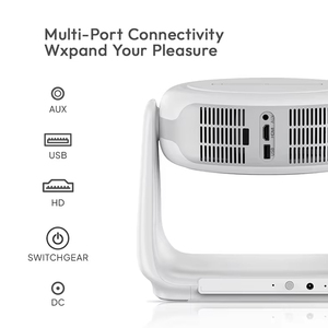 Top 1 buena venta 230 lúmenes giratorio y ahorro de espacio inteligente OEM/ODM proyector de cine en casa Allwinner H713 J1 proyector - Product Image 2