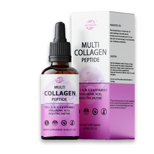 Haccp OEM ODM Gouttes liquides de peptides de collagène multiples hydrolysés pour soutenir la santé des cheveux, de la peau, des articulations et de l'intestin - Product Image 1