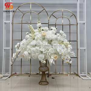 Décorations florales de mariage de grande taille SMOOTH, boules de fleurs en soie blanche de 80 cm, centres de table pour décoration de mariage - Product Image 1