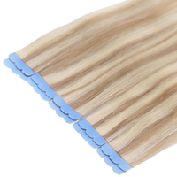 Micro ruban adhésif d'interface de cheveux humains vierges russes Mini ruban adhésif invisible à double tirage dans les extensions de cheveux Vente en gros