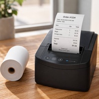 Kertas Thermal Hongcheng 57x40mm Putih untuk Struk Kasir, Printer POS Portabel/Terminal Genggam/Printer Pesanan Dapur