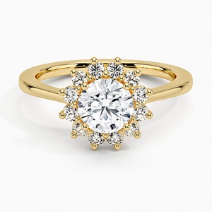 Bague de fiançailles romantique en or pour femme, pierre scintillante, cadeau de bijoux pour anniversaire de mariage - Product Image 4