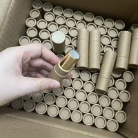 Tube de brillant à lèvres sérigraphié avec bouchon à vis 5g et 8g, grand applicateur pinceau, emballage cosmétique pour rouge à lèvres, pour femmes