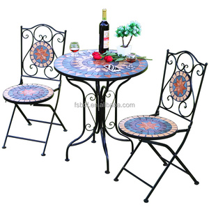 Restaurant Furniture Outdoor Indoor Wrought Iron Antique <strong>Table</strong> and Chairs <strong>Coffee</strong> Shop Balcony <strong>Coffee</strong> Round <strong>Table</strong> Chair <strong>Garden</strong> - Product Image 4