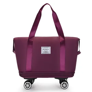 Personnalisable Logo Étanche Voyage Grande Capacité <span class=keywords><strong>Valise</strong></span> Bagage Sac <span class=keywords><strong>Valise</strong></span> Voyage Sac <span class=keywords><strong>4</strong></span> <span class=keywords><strong>Roues</strong></span> Gym Voyage Sac Fourre-Tout - Product Image 3
