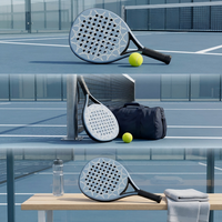 Noyau en mousse EVA en fibre de carbone 18K, forme goutte d'eau 38 mm, pour raquette de padel Power Play