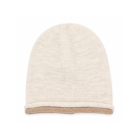 Bonnet tricoté doux et réversible à double couche pour femme, style décontracté et chaud pour l'hiver, idéal au quotidien