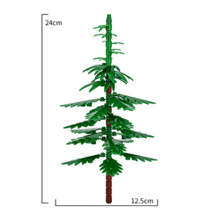 MOC Creative DIY Green Tree <strong>Bird</strong> Plant Scene Decoration Ornaments Children's Small Particle Assembly Building Block Toys <strong>Bricks</strong> - Product Image 3