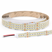 Bande LED OEM 24V 2025 1248 LED/m 25mm 3000K Blanc Chaud Ra80 IP20 Télécommande Dimmable Longueur Personnalisée Rouleau de 5m