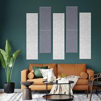 Panneau acoustique moderne en feutre PET écologique, insonorisant, en fibre de polyester pour la maison, le bureau, le salon, le studio, l'hôtel