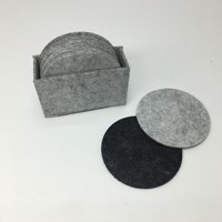 Sous-verre de table écologique réutilisable pour tasse à café, en feutre, personnalisable avec logo imprimé, pour promotion, pour la salle à manger