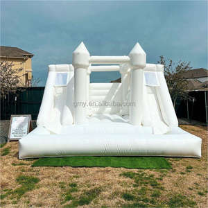 Castillo Inflable Blanco para Interior y Exterior con Doble Tobogán y Piscina de Pelotas - Product Image 5