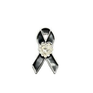 European Style <b>Ribbon</b> Brooch Crystal Rhinestone Zinc Alloy Unisex Gift Bowknot Fashion Pin - Product Image 5