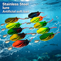 Leurre de pêche souple artificiel Bionic Thunderfrog en acier inoxydable, leurre de surface pour eau douce, leurre souple en forme de souris