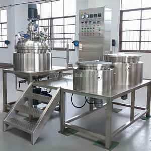 300 500 1000 litros 1 tonelada 2 toneladas máquina de fabricación de pasta de dientes emulsionante al vacío mezclador de alto cizallamiento máquina mezcladora de ungüento para el cabello - Product Image 3