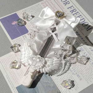 Simpatici coltelli da scrivere a mano in pizzo Lolita <span class=keywords><strong>anime</strong></span> adorabili Wing Bowknot aperti dolce Kawaii Box Cutter lettera apriscatole coltello per posta - Product Image 4