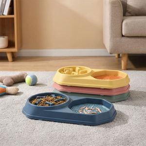 Bol de puzzle interactif 2-en-1 pour chien à alimentation lente, anti-étouffement, anti-renversement, base en caoutchouc antidérapante - Product Image 5