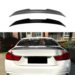 Bmw 4 Series F32 <b>Rear</b> <b>Spoiler</b> Carbon Fiber Texture Ducktail Trunk Lip 2014-2020 - Product Image 1