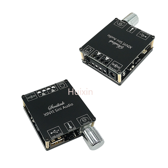 Hot XY-C50L XINYI Sini Audio Stereo Bluetooth Digital Power Amplifier Board 50W Dual Channel 360 Degree Stepless Tuning
