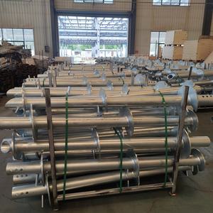 פלדה מגולוונת אדמה בורג ערימת מתכת סוגר הקרקע ערימות הסליל - Product Image 5