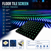 Panneau de piste de danse LED, 64 pixels, dalles numériques interactives, magnétiques, étanches, lumières RGB DMX pour bars
