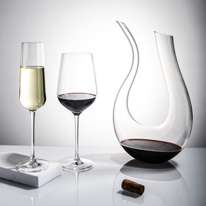 Ensemble de verres à vin en cristal universels, verres à vin rouge et blanc de luxe, coffret cadeau, cadeau de <span class=keywords><strong>mariage</strong></span>, cadeau de pendaison de crémaillère - Product Image 4