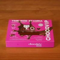 Vente en gros de chocolat pour femmes, boîtes-cadeaux de luxe en carton ondulé pour les compléments alimentaires à base de plantes Pink Pussycat Chocovip