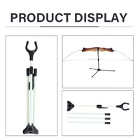 Support d'arc classique SPG pliable automatique tir à l'arc Longbow composé arc et flèche ensemble accessoires support jambes support professionnel
