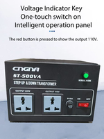 Transformador de potencia reductor monofásico de 110V a 220V Controles industriales ST para uso doméstico Bobina toroidal Frecuencia de 50/60Hz