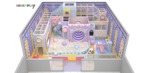 Indoor-Spielplatz für Kinder mit Quanten-Thema, futuristischen Spielstrukturen, interaktiven Rutschen und LED-Lichteffekten - Product Image 3