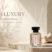 Diffuseur de parfum d'ambiance haut de gamme 120 ml aux senteurs Vanille Noire, Bois de Santal et Azure – OEM, Marque Privée, Arôme Personnalisé, Cadeau