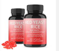 Capsules d'extrait de levure de riz rouge personnalisées OEM sous marque privée – Complément pour la santé cardiaque