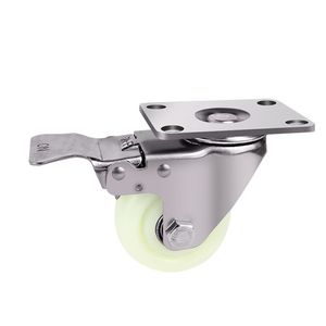 WH 3/4/5 Zoll <span class=keywords><strong>Nylon</strong></span>-Edelstahl-Lenkrollen für Nähmaschinen mit Bremse - Product Image 4