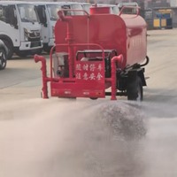 Tricycle multifonctionnel à essence 200cc pour la lutte contre les incendies, avec réservoir d'eau personnalisé pour parcs