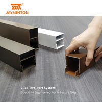 Zones côtières Extérieur Décoratif Grain de Bois Lattes En Aluminium De Qualité Marine Surface Texturée Imperméable pour Architecture En Bois