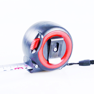 Bề <span class=keywords><strong>M</strong></span>ặt Đen Vòng Tròn Đỏ 3M 5M 7.5M <span class=keywords><strong>10</strong></span> <span class=keywords><strong>M</strong></span>ét Đai Và Dừng Băng Đo Thép Di Động - Product Image 5